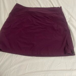 Athleta Cinch Ripstop Skort Women Sz 4 Purple Skirt Zip Pocket Athletic Outdoor